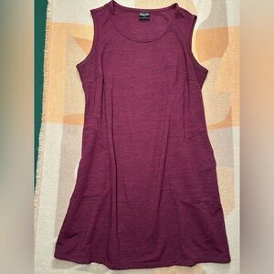Plumb cozy house dress with pockets, XL